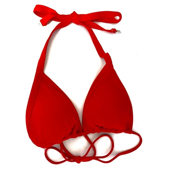 Seafolly Triangle Bikini Top in Chilli NEW Size 2US - Picture 3 of 5